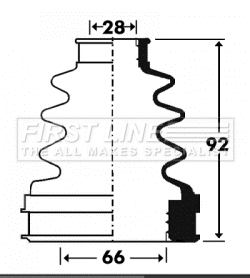 Bellow Kit, drive shaft (FCB2900)