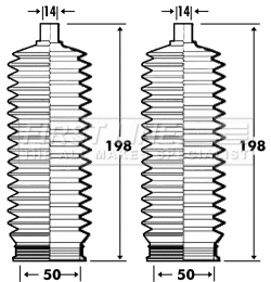 Bellow Kit, steering (FSG3259)