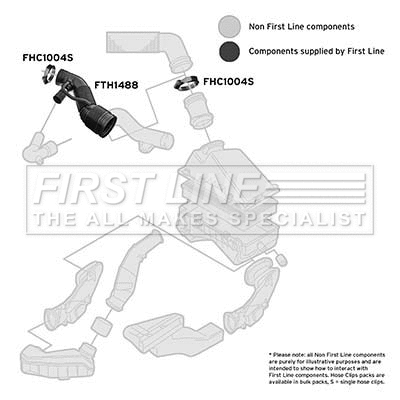 Intake Hose, air filter (FTH1488)