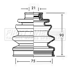 Bellow Kit, drive shaft (FCB2235)