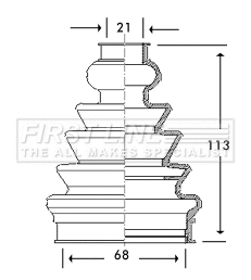 Bellow Kit, drive shaft (FCB2789)