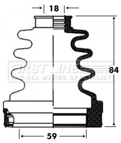 Bellow Kit, drive shaft (FCB2820)