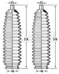 Bellow Kit, steering (FSG3347)