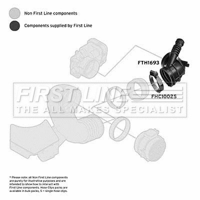 Intake Hose, air filter (FTH1693)