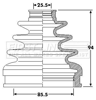 Bellow Kit, drive shaft (FCB6219)