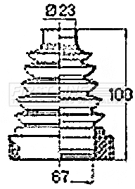 Bellow Kit, drive shaft (FCB6420)