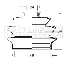 Bellow Kit, drive shaft (FCB2011)