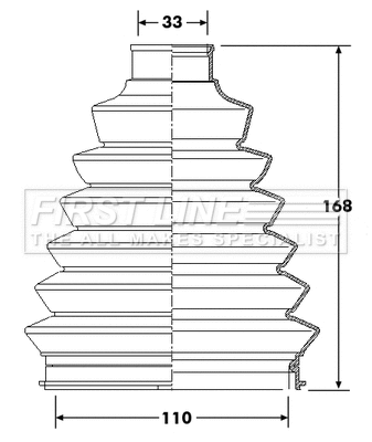 Bellow Kit, drive shaft (FCB6214)