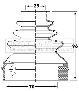 Bellow Kit, drive shaft (FCB6237)