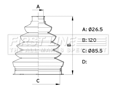 Bellow Kit, drive shaft (FCB6339)