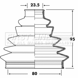 Bellow Kit, drive shaft (FCB6076)