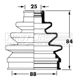 Bellow Kit, drive shaft (FCB6033)
