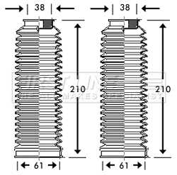 Bellow Kit, steering (FSG3217)