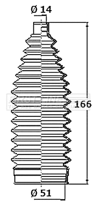 Bellow Kit, steering (FSG3465)