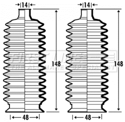 Bellow Kit, steering (FSG3373)