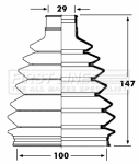 Bellow Kit, drive shaft (FCB2362)
