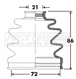 Bellow Kit, drive shaft (FCB2385)