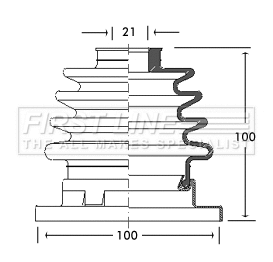 Bellow Kit, drive shaft (FCB2759)