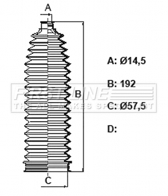 Bellow Kit, steering (FSG3434)