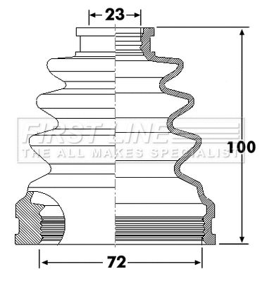 Bellow Kit, drive shaft (FCB6298)