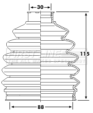 Bellow Kit, drive shaft (FCB6236)