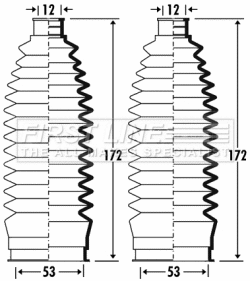 Bellow Kit, steering (FSG3378)