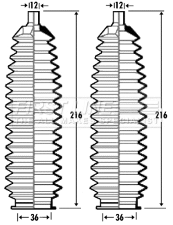 Bellow Kit, steering (FSG3350)