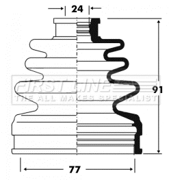 Bellow Kit, drive shaft (FCB2840)