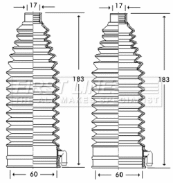 Bellow Kit, steering (FSG3247)