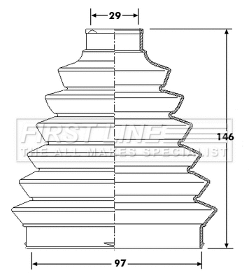 Bellow Kit, drive shaft (FCB6213)