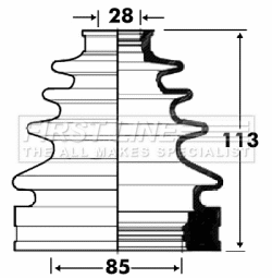 Bellow Kit, drive shaft (FCB2873)