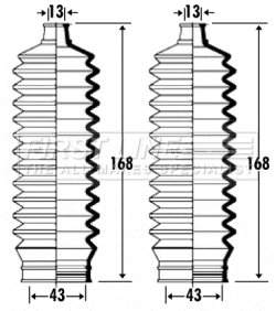 Bellow Kit, steering (FSG3316)