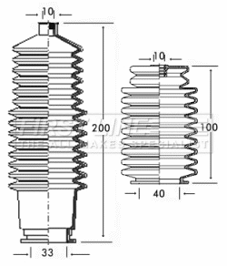 Bellow Kit, steering (FSG3205)