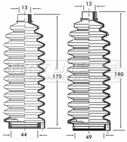 Bellow Kit, steering (FSG3186)
