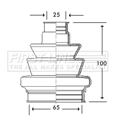 Bellow Kit, drive shaft (FCB2777)