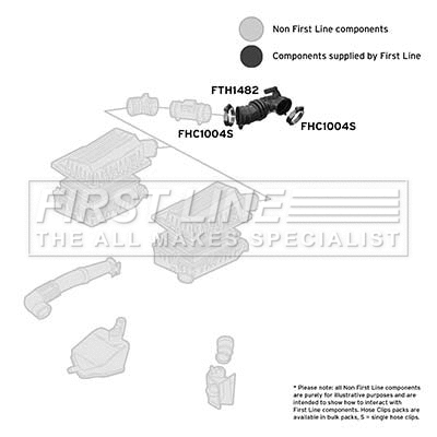 Intake Hose, air filter (FTH1482)