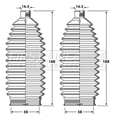 Bellow Kit, steering (FSG3417)