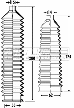 Bellow Kit, steering (FSG3303)