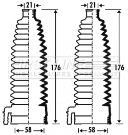 Bellow Kit, steering (FSG3281)