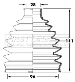 Bellow Kit, drive shaft (FCB6032)