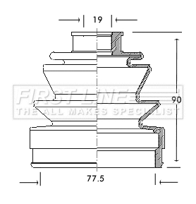 Bellow Kit, drive shaft (FCB2048)