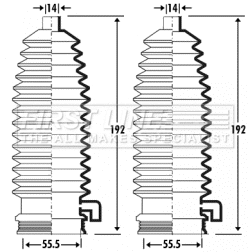 Bellow Kit, steering (FSG3297)