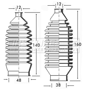 Bellow Kit, steering (FSG3079)