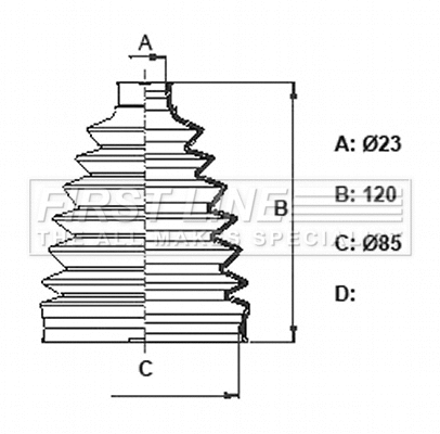Bellow Kit, drive shaft (FCB6148)