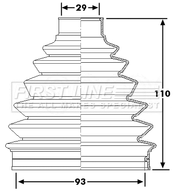 Bellow Kit, drive shaft (FCB6227)