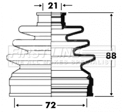 Bellow Kit, drive shaft (FCB2813)
