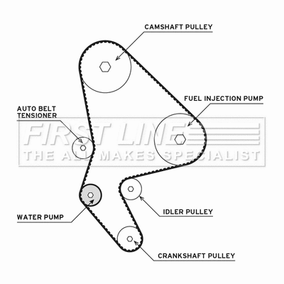 Water Pump & Timing Belt Kit (FTW1007)