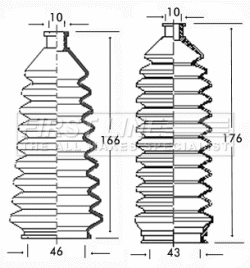 Bellow Kit, steering (FSG3141)