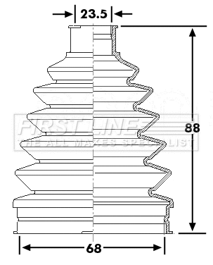 Bellow Kit, drive shaft (FCB6270)