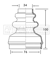 Bellow Kit, drive shaft (FCB2736)